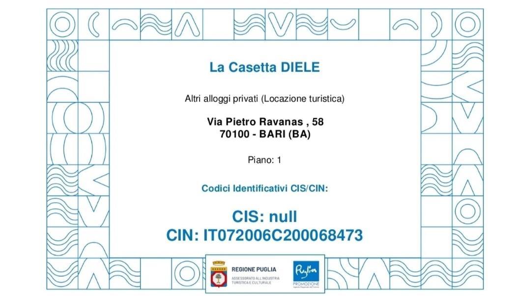 La Casetta Diele Bari Exterior photo